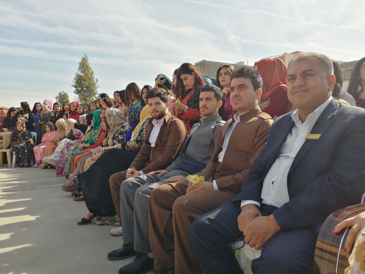 Students in one of Kirkuk schools celebrate the National Day of Clothing, March 10, 2019. (Photo: Kurdistan 24)